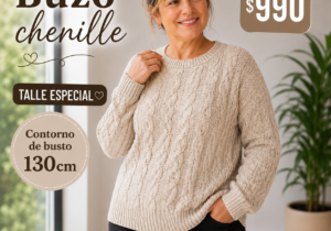 Buzo de chenille Talle Especial